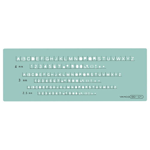 テンプレート 80 英字数字 80-C1