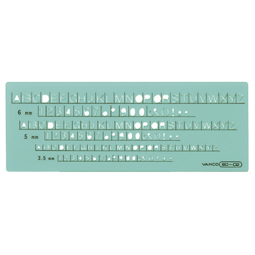 テンプレート 80 英字数字 80-C2