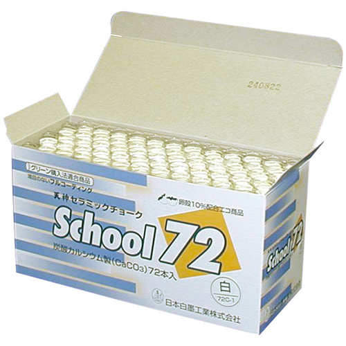 天神スクール72チョーク 白 72本入 72C-1