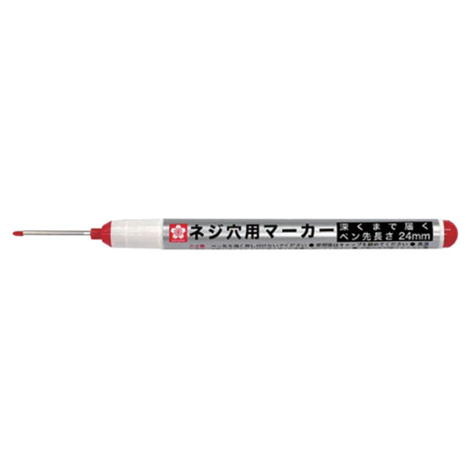 ネジ穴マーカー細字 赤(12本入)    KPKL-S＃19  サクラクレパス