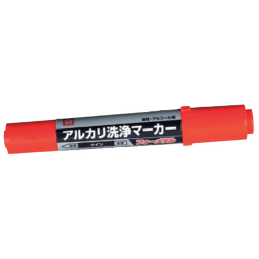 アルカリ洗浄マーカー フォーメタル 赤(10本入)    KDK-T＃19  サクラクレパス