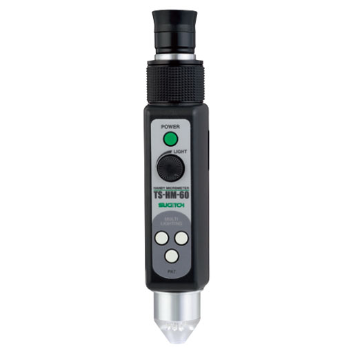 LED照明付ハンディマイクロメーター  倍率60倍  TS-HM-60  杉藤