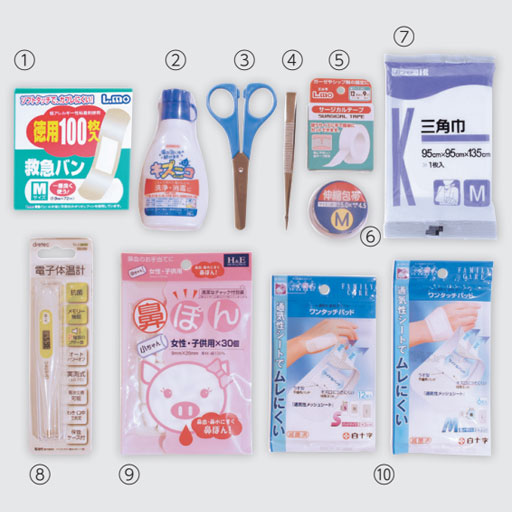 救急セットプチ 10点セット 402-027 三和製作所