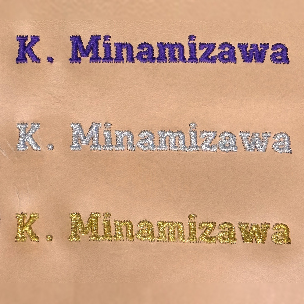 オリジナル　刺しゅう GAUDIE靴ご注文 オプション イニシャル刺繍［00OP01