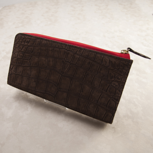 クロコダイルミニクラッチケース[0615KW05S] クロコダイルレザー