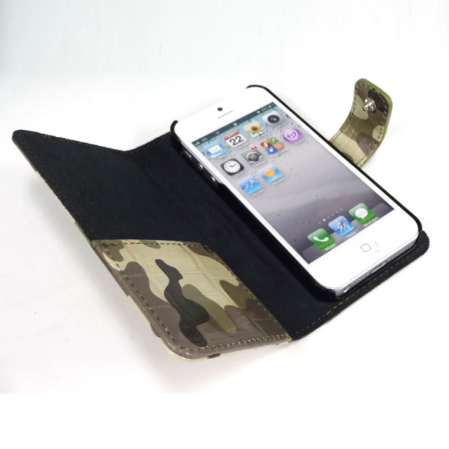 クロコダイル　手帳型 iPhoneケース［0714KA01］