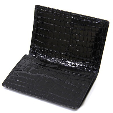 クロコダイル無双名刺入れ（笹マチ仕様）限定バージョン [0715KW07]