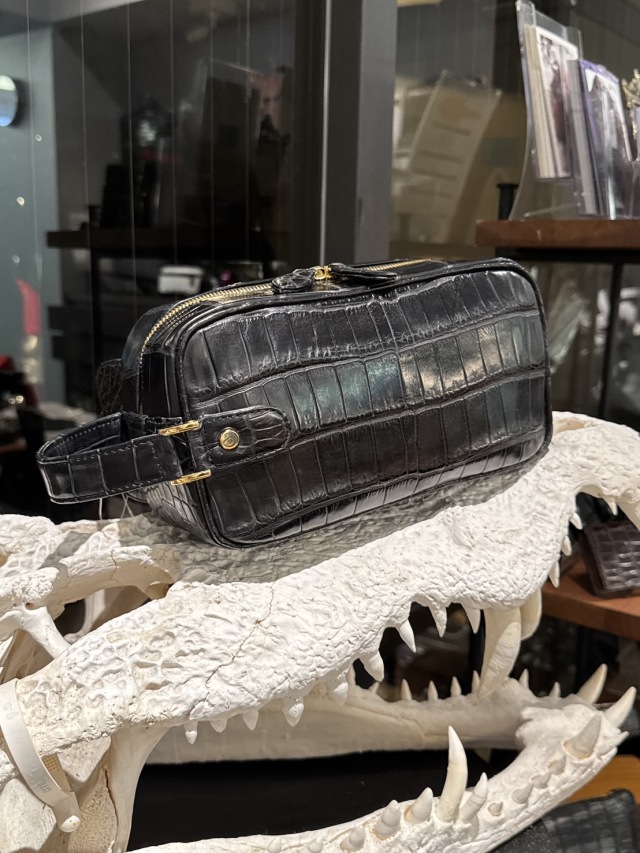 クロコダイルメッセンジャーバッグ[B0619]