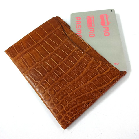 クロコダイル　シンプルカードケース[FK1216]