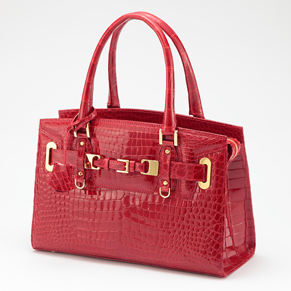 グレージングクロコハンドバック【ダイアナ】