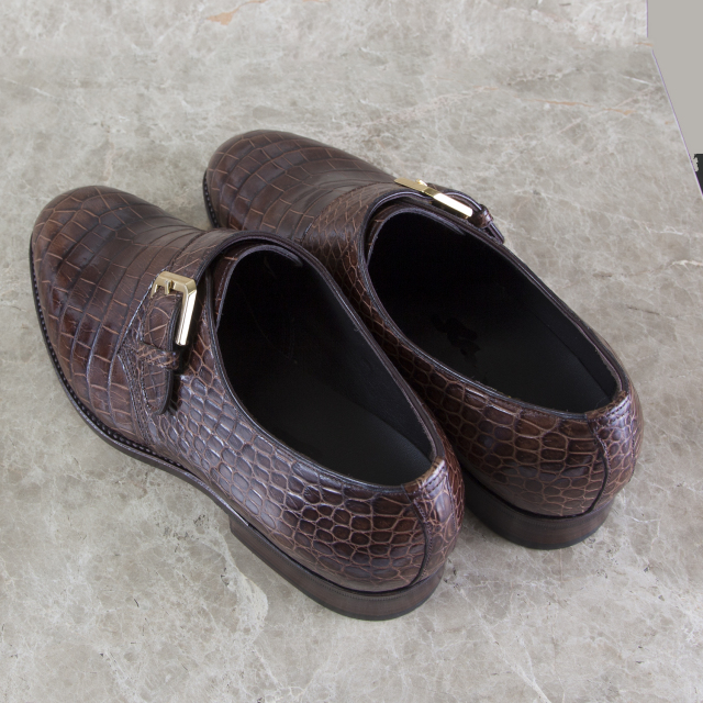 クロコダイルモンクストラップシューズトラディショナルラストSP[FY1103SP]