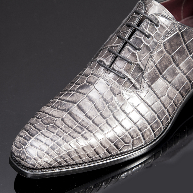 クロコダイルスタイリッシュバルモラルシューズ[FY1105]