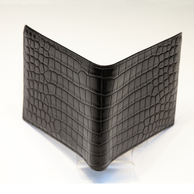 比留間 二つ折り財布（切り目） 縦カード