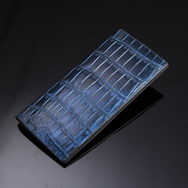 テール長財布(切り目)笹マチ[HI1306]/クロコダイルレザーショップ ガウディ