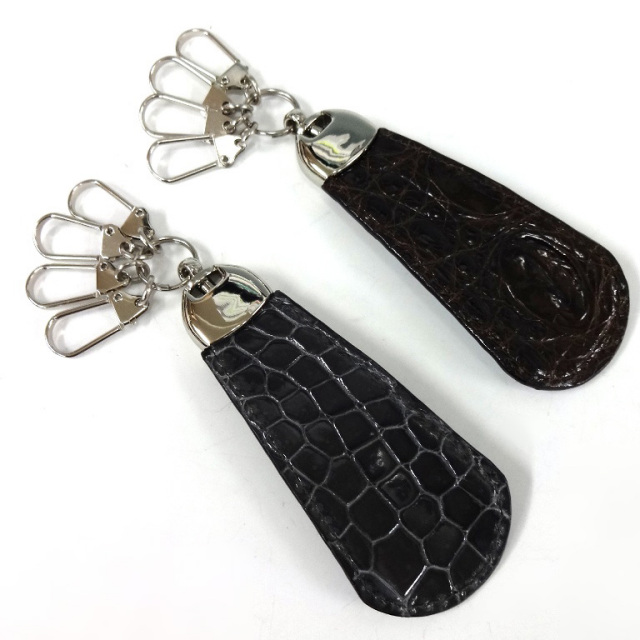 クロコダイル靴べら型キーリング[K-005]