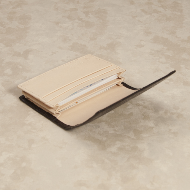 クロコダイル名刺入れ（ダブルマチ）[M0601]