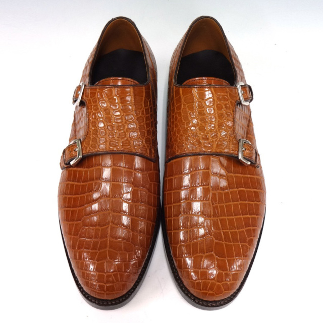 クロコダイルダブルモンクシューズ[M0706]