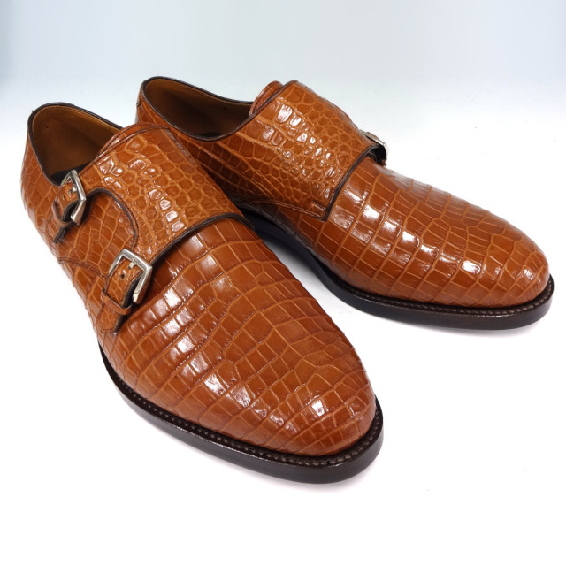 クロコダイルダブルモンクシューズ[M0706]