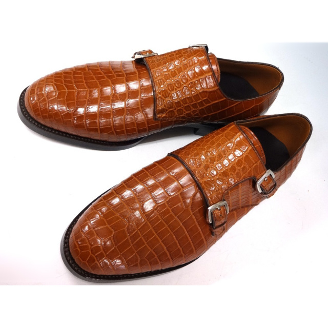 クロコダイルダブルモンクシューズ[M0706]