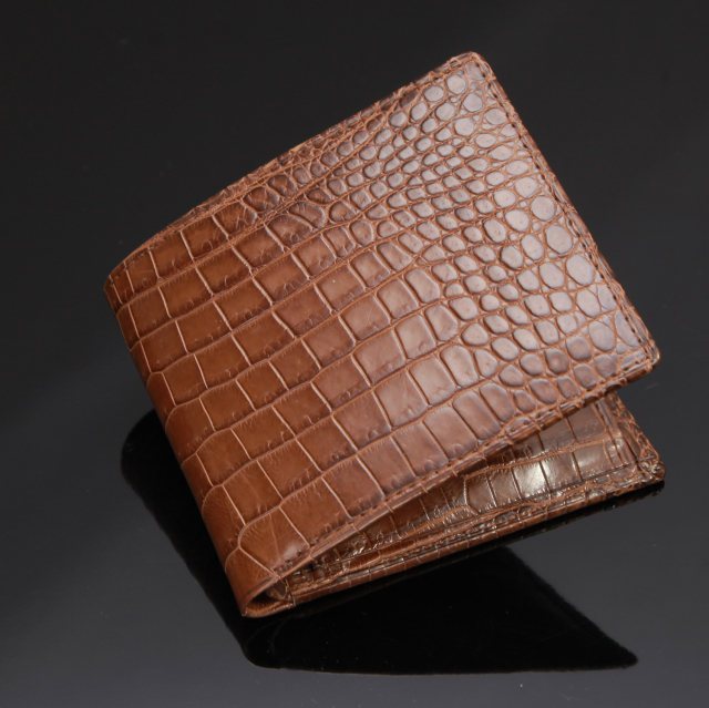 クロコダイル2つ折りウォレット(無双)[M0801M]