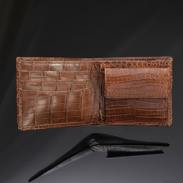 クロコダイル2つ折りウォレット(無双)[M0801M]
