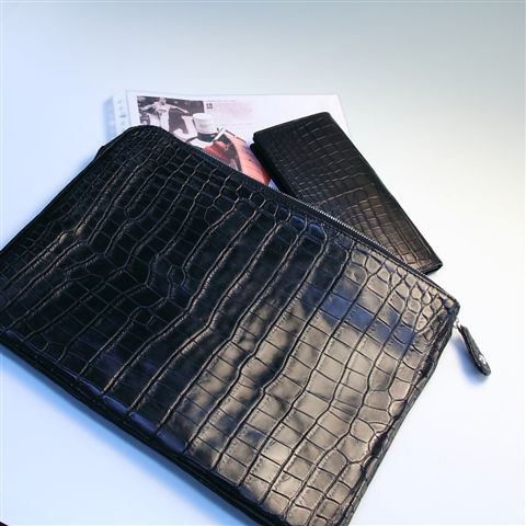 クロコダイルクラッチケース[M0905] クロコダイルレザーショップ