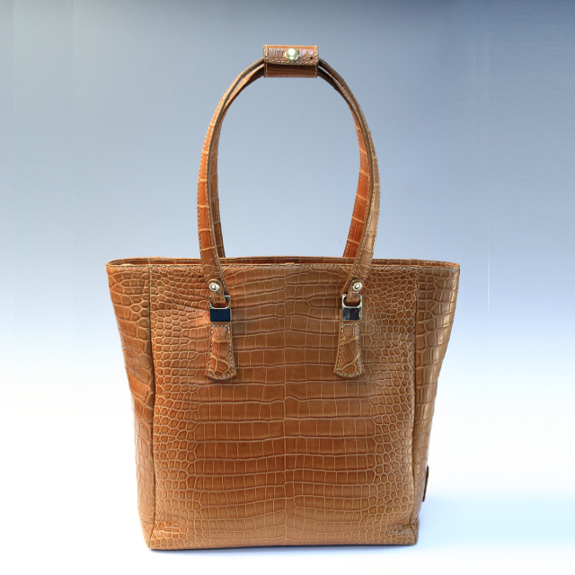 マットクロコダイル レディーストートバッグ