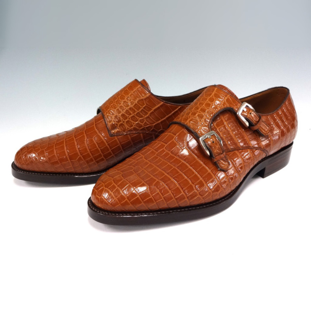 クロコダイルダブルモンクシューズ[M0706]