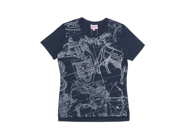 【ヴィヴィアン ウエストウッド】レディ-ス◇3(L)サイズ☆激安“MUST BUY”期間限定!!!シックな紺に星座モチーフＴシャツがなんと70％OFF☆彡