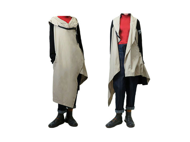 【ACQUA&LIMONE FLORENCE】レディース◇ONEサイズ☆超軽量フーデッドポリエステル＋スウエットロングジャケット☆スポーティーなモードライン☆彡20%OFF