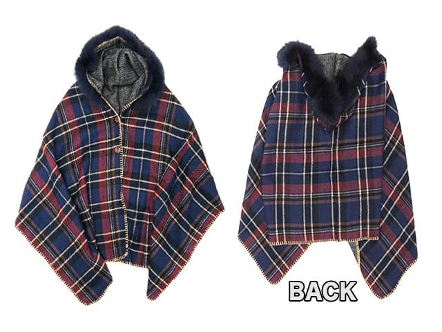 【FADselect】レディース◇大人気☆彡激安“MUST BUY” 期間限定“ジャストシーズンポンチョはリバーシブルが早速♪70%OFF