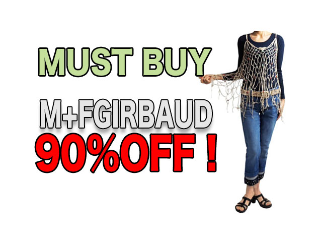 【ジルボーレディース】 Mサイズ  ☆激安“MUST BUY”期間限定!!!夏の重ね着に♪インポートネットベストが90％OFF1点1,365円  2点セットで2,000円☆彡