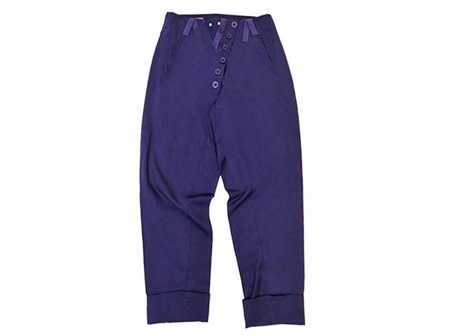 【ジルボー】レディースMサイズ☆シルクｘコットンのスッキリサルエルパンツ バーガンディカラーがポイント☆彡50%OFF