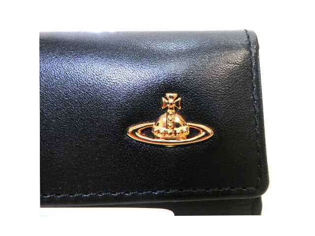 【美品】vivienne Westwood  フラットオーブ　キーケース　レザー Vivienne Westwood】ONEサイズ☆牛革鞣しの効いたオウブマーク