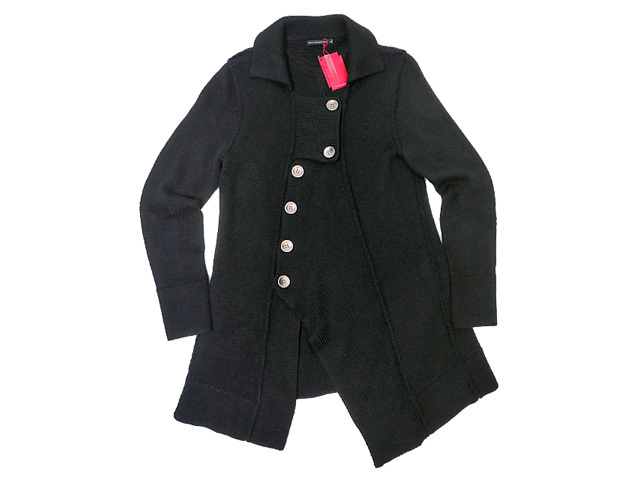 【FRANCEジルボー】レディス Lサイズ☆ブラックニットジャケットが綺麗です!30%OFF