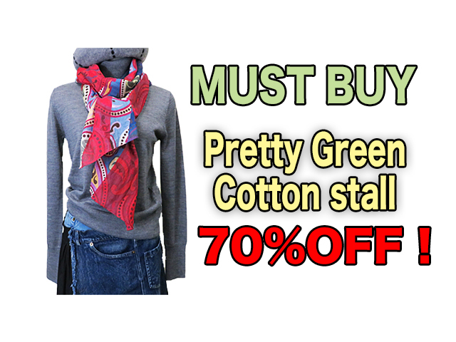 【Pretty Green】メンズ&レディース◇激安“MUST BUY” 期間限定“春からのコットンストール☆オリジナルペイズリー☆彡がなんと70%OFF1,800円
