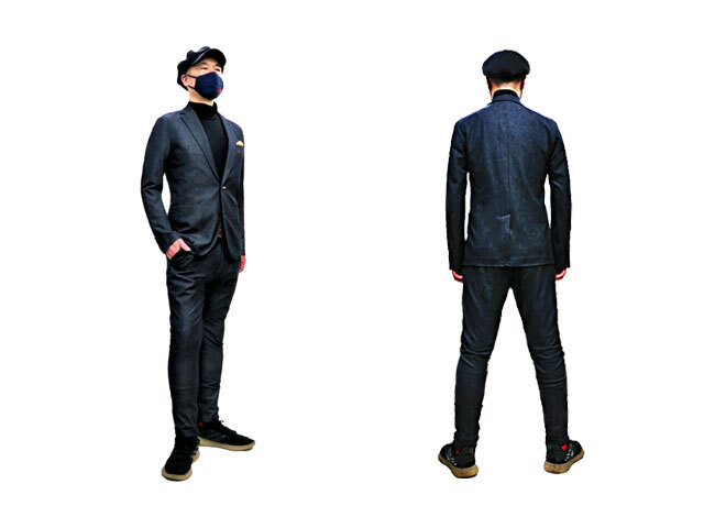 Akm メンズ Xl L サイズ ストレッチ抜群のラグジュアリースーツ 彡タイトシルエットが綺麗です 彡60 Offで登場