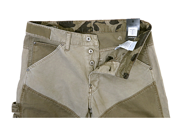 G Star Raw メンズ30インチ M L サイズ 春 サンドベージュ ワークパンツ ひざジッパーがポイント 30 Off G Star Raw メンズ30インチ M L サイズ 春 サンドベージュ ワークパンツ ひざジッパーがポイント 30 Off