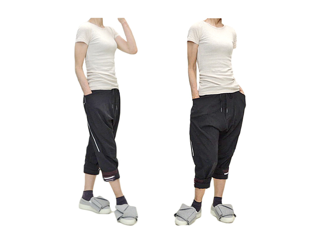 【HIGH】メンズ&レディース◇イタリア46サイズ☆極上のジャージサルエル ロールアップもOK☆彡40%OFF