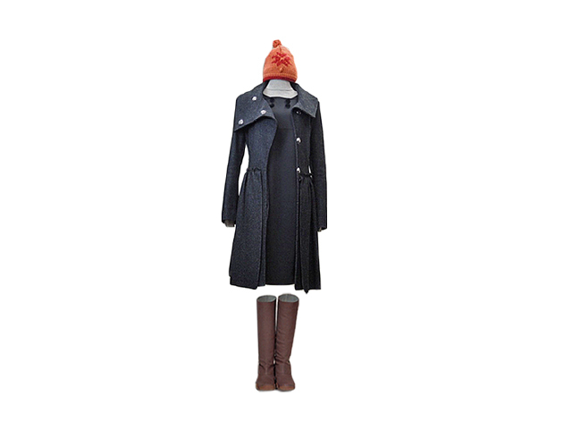 【HIGHレディス】40(S)サイズ◇激安“MUST BUY” 期間限定“ゆるく楽々シルエット♪締めつけ感なしの秋冬ワンピがなんと80%OFF☆彡
