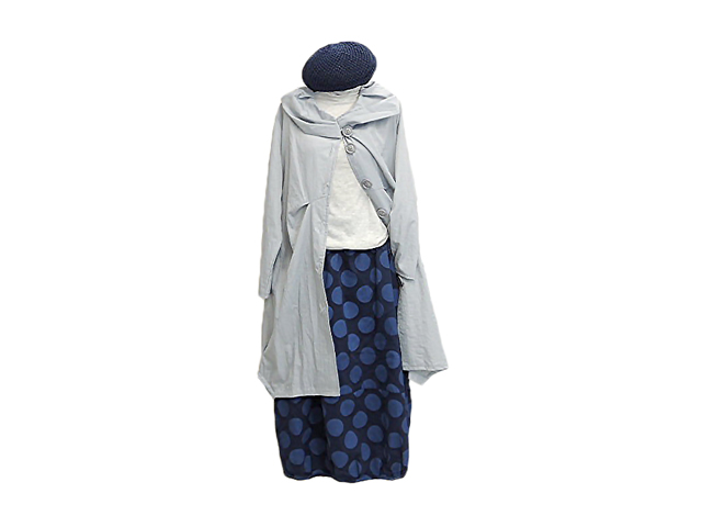 【FADレディース】☆大きな水玉が可愛いバルーン♪ネイビーLサイズ登場★30%OFF