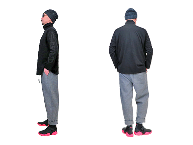 【ジルボー】メンズM/L（L/LL)サイズ☆ゆるく着る☆タートルビックサイズロンT◇クールにモードに☆彡現行モデル登場☆彡30%OFF