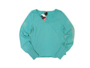 【DIESEL】レディース M（M）サイズ◇ポイント春カラーのライムグリーン◇袖プリントやクラッシュ加工がポイント☆彡50％OFF