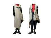 【ACQUA&LIMONE FLORENCE】レディース◇ONEサイズ☆超軽量フーデッドポリエステル＋スウエットロングジャケット☆スポーティーなモードライン☆彡20%OFF