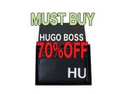 【HUGO】unisex◇ONEサイズ◇激安“MUST BUY” 期間限定“ ☆フェイクレザー ブラックカードケース☆話題のブランド【HUGO BOSS】オシャレ小道具70%OFF3,960円☆彡