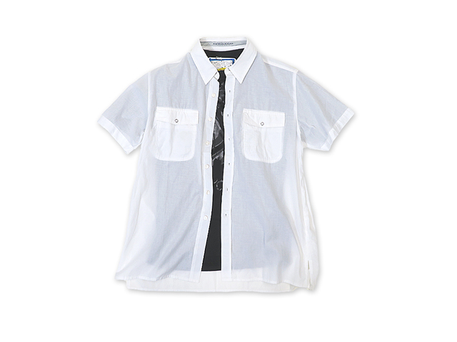 【ジルボー】メンズ◇Mサイズ☆ゆったりライン！日本国内ライセンスのLサイズ感覚☆彡 夏の白半袖シャツは持ってなきゃ♪