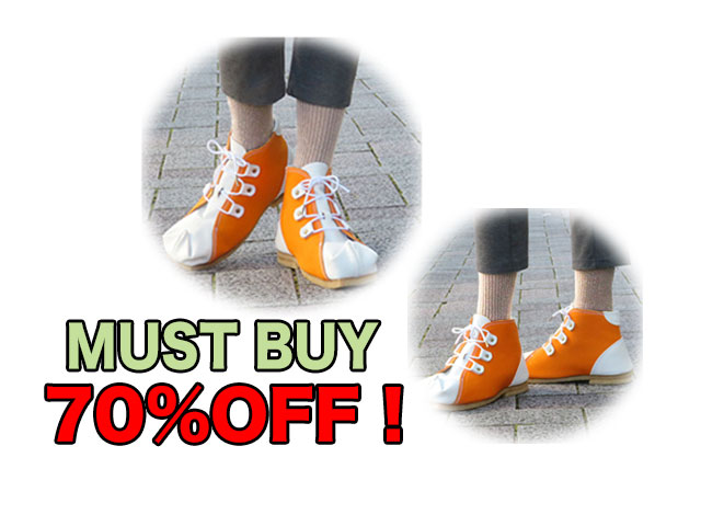 【G collection】レディース＆メンズ L(23.5～24.5cm)サイズ◇激安“MUST BUY” 期間限定“ ◇素材変更に伴いサンプルシューズ第二弾（ホワイトｘオレンジ）キャンバスタイプがMUST BUYに登場☆彡70％OFFの5,940円