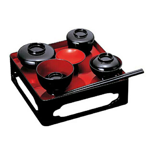 仏具【木製 背低仏膳椀 黒内朱 PC椀付 5.0寸～6.5寸 お仏膳 セット】仏膳 仏具 具足 仏具セット 仏壇用 霊供膳 モダン かわいい おしゃれ 仏壇 仏具用品 お供え物 供物 台 赤 レッド 黒 ブラック お仏壇 仏壇 小物