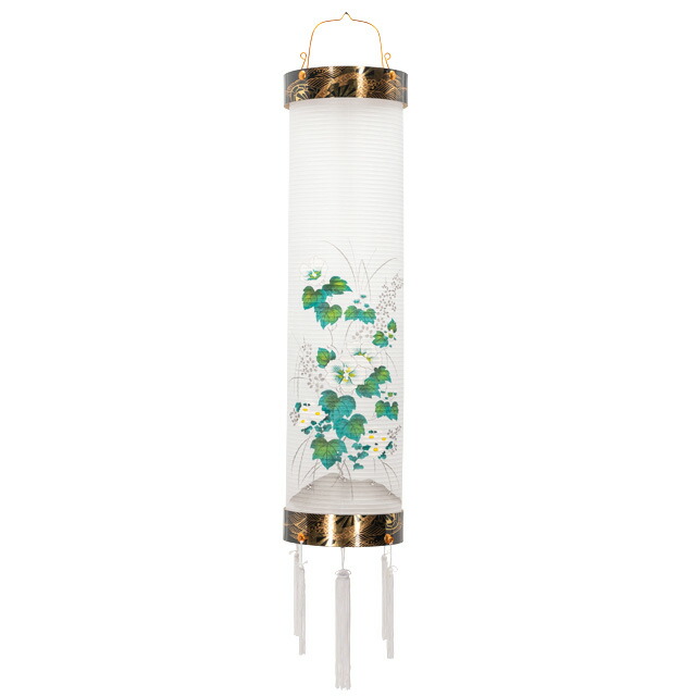 盆提灯【住吉10番 芙蓉 電気コード式 単品 半対(1本)】お盆 提灯 ミニ 
