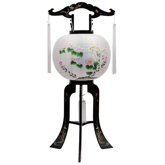 盆提灯【大内行灯・回転灯 鉄せん 樹脂製 ビニロン 単品 半対(1本 